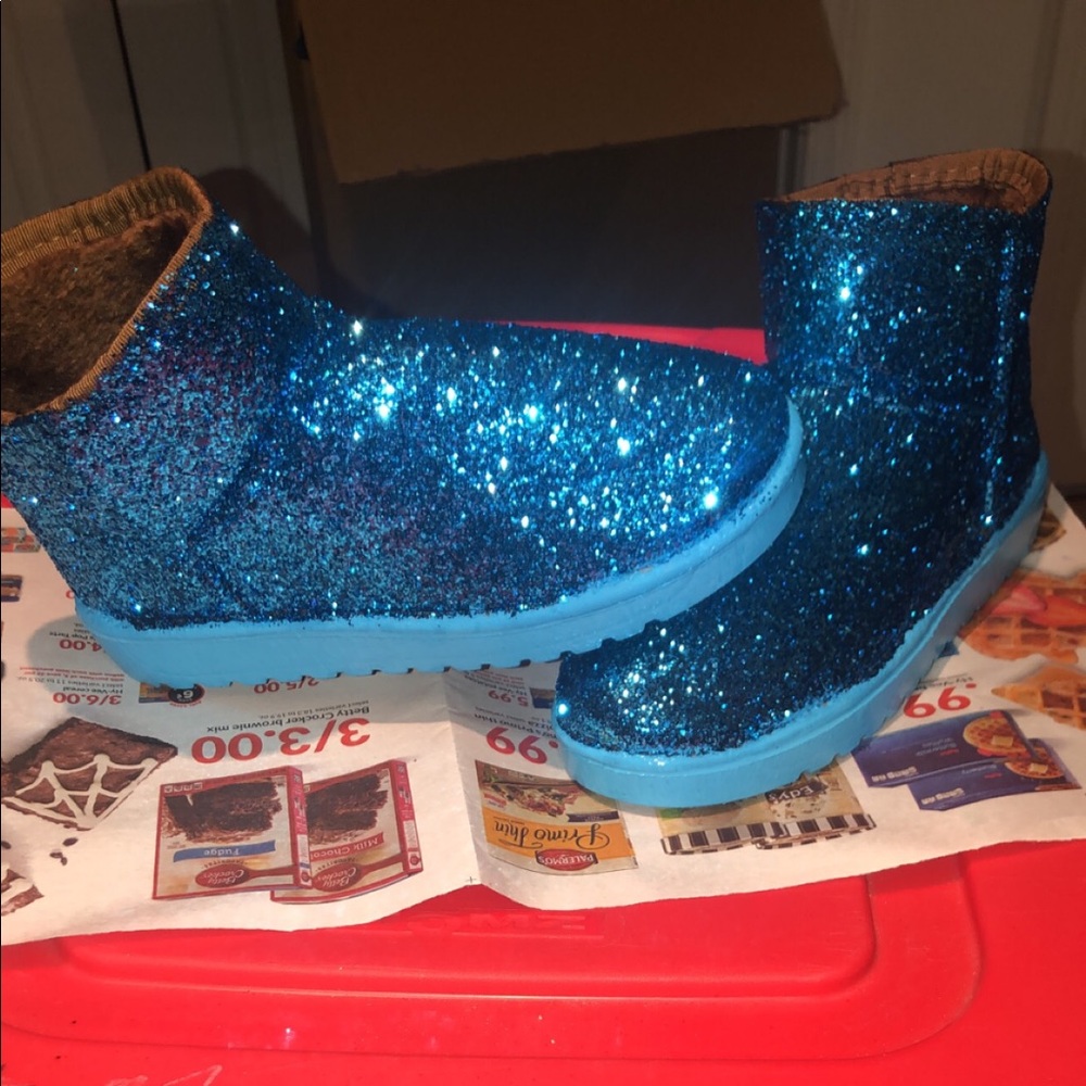 Custom Glitter Boots